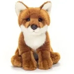 Fuchs sitzend rotbraun 20 cm