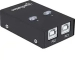 Manhattan 2 Port USB 2.0-Umschalter Schwarz