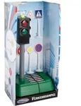 Speedzone Verkehrsampel mit Licht und Verkehrszeichen