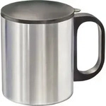 MATO interpr&auml;sent Thermobecher Edelstahl (geb&uuml;rstet), Schwarz 0.280l 4119