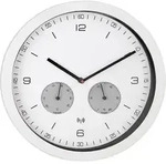 Mebus 52826 Funk Wanduhr 26mm x 42mm Wei&szlig;