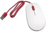 Raspberry Pi&reg; Mouse Maus USB Optisch Wei&szlig;, Rot 3 Tasten