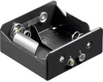 Goobay 11452 Batteriehalter 2x Mono (D) Druckknopfanschluss (L x B x H) 73 x 71 x 31