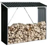 Metall Kaminholzregal Holzlager 162 x 182 x 74 cm