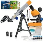 Bresser Junior 8850900 - Mikroskop & Teleskop Set mit Mikroskop 40x-640x