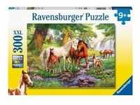 Ravensburger 12904 - Wildpferde am Fluss, Puzzle, 300 XXL-Teile