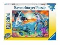 Ravensburger 12900 - Ozeanbewohner, Puzzle, 200 XXL-Teile