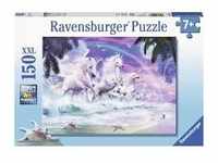 Ravensburger Kinderpuzzle 10057 - Einhörner am Strand - Einhorn-Puzzle, 150 Teile im