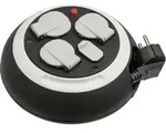 Brennenstuhl 1109220600 Kabeltrommel 3m Schwarz Schutzkontakt-Stecker