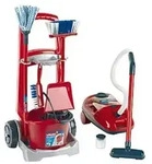 Theo Klein Vileda cleaning trolley + vakuum cleaner