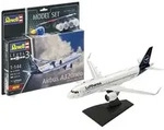 Model Set Airbus A320neo Lufthansa New Livery, Revell Modellbausatz mit Basiszubeh&ouml;r