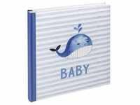 Walther Sam blau 28x30,5 50 weiße Seiten Babyalbum UK183L