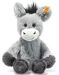 Steiff 073922 - Dinkie Esel, grau, Pl&uuml;sch, 20 cm