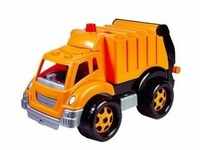 Bino 83215 - Müllwagen, orange, Müllfahrzeug
