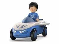 SIKU 0107 - Toddys, Mike Moby, Spielzeugauto mit Spielfigur, blau/grau