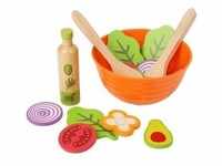 Small foot 11476 - Spiel-Set Salat für Kinderküche, Holz/Kunststoff, 15-teilig