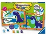 CreArt, Malen nach Zahlen Junior - Land der Dinosaurier