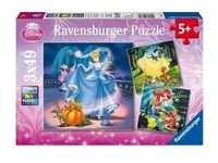 Ravensburger 09339 - Schneew., Aschenp., Arielle, 3 x 49 Teile Puzzle