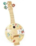 Kinder-Banjo aus Holz mit Vogel-Stimmschl&uuml;sseln & Nylonsaiten