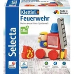 Selecta 62077 - Klettini&reg; Feuerwehr, Klett-Fahrzeug, Holz, 7-teilig