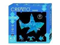 KOSMOS 03522 - CREATTO Hai, Shark, 3D-Leuchtfiguren, DIY-Puzzle-Set, Bastelset
