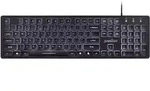 Perixx PERIBOARD-317 DE B Kabelgebunden Tastatur Deutsch, QWERTZ Schwarz Beleuchtet
