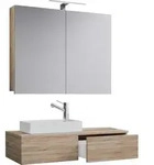 3-tlg G&auml;ste WC Waschplatz Waschtisch Gudas Schrank