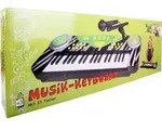 Boogie Bee Elektronisches Keyboard mit Mikrofon, L&auml;nge 68 cm