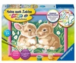 CreArt, Malen nach Zahlen Kinder - Niedliche H&auml;schen