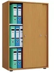 B&uuml;roschrank Aktenschrank Schiebet&uuml;ren Lona 3fach