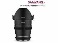 Samyang MF 24mm T1,5 VDSLR MK2 Objektiv für Canon EF-M