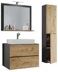 4-tlg. Waschplatz Waschtisch Lendas L Schublade