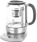 EMERIO WK-122248 Wasserkocher schnurlos, BPA-frei, mit Display Silber, Schwarz
