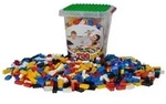 Blox - 700 Bausteine bunt - incl. Box - kompatibel mit bekannten Spielsteinen