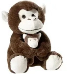Misanimo Affe mit Baby 25cm