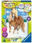 CreArt, Malen nach Zahlen Kinder - Haflinger im Schnee