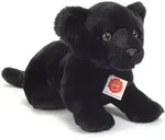 Teddy Hermann 90475 - Panther Baby liegend schwarz, Stofftier, Pl&uuml;schtier, 30 cm