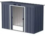 Metall Ger&auml;tehaus 263x113 Gartenhaus Schiebet&uuml;r