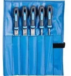PFERD TOOLS 11800520 Werkstattfeilen-Set verschiedene Hiebe in PVC-Rolltasche L&auml;nge