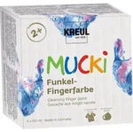 KREUL MUCKI Funkel-Fingerfarbe Set 4 x 150 ml