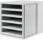 HAN 1401-11 Schubladenbox Lichtgrau DIN A4 Anzahl der Schubf&auml;cher: 5