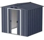 Metall Ger&auml;tehaus 202x174 Gartenhaus Schiebet&uuml;ren