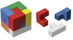 Philos 3519 - Soma W&uuml;rfel, bunt, W&uuml;rfel-Puzzlespiel, Denkspiel, Knobelspiel,