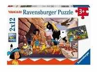 Ravensburger 05069 - Yakari, Unterwegs mit Yakari, Puzzle, 2x12 Teile