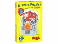 HABA 305236 - 6 erste Puzzles, Im Einsatz, Puzzles aus je vier Teilen mit