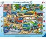 Rahmenpuzzle Ravensburger Auf der Baustelle ist was los! 24 Teile