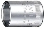 "Stahlwille 40 8 01010008 Au&szlig;en-Sechskant Steckschl&uuml;sseleinsatz 8mm 1/4" (6.3