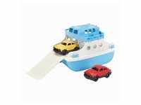 Green Toys 8601038 - Fährschiff mit 2 Autos, Wasserspielzeug, 3-teilig