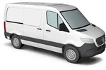 Busch 53400 H0 PKW Modell Mercedes Benz Sprinter Kastenwagen kurz, wei&szlig;