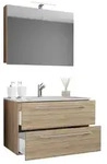 3-tlg. Waschplatz Waschtisch Badinos Schublade SP